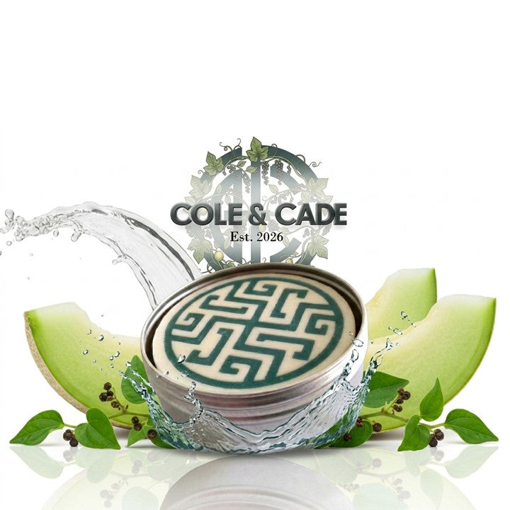 Melon and Warm Pepper -  Maze Patterned  Shaving Soap - COMING SOON